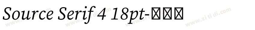 Source Serif 4 18pt字体转换